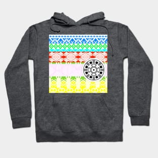 mexican mayan pattern ecopop in boho style Hoodie